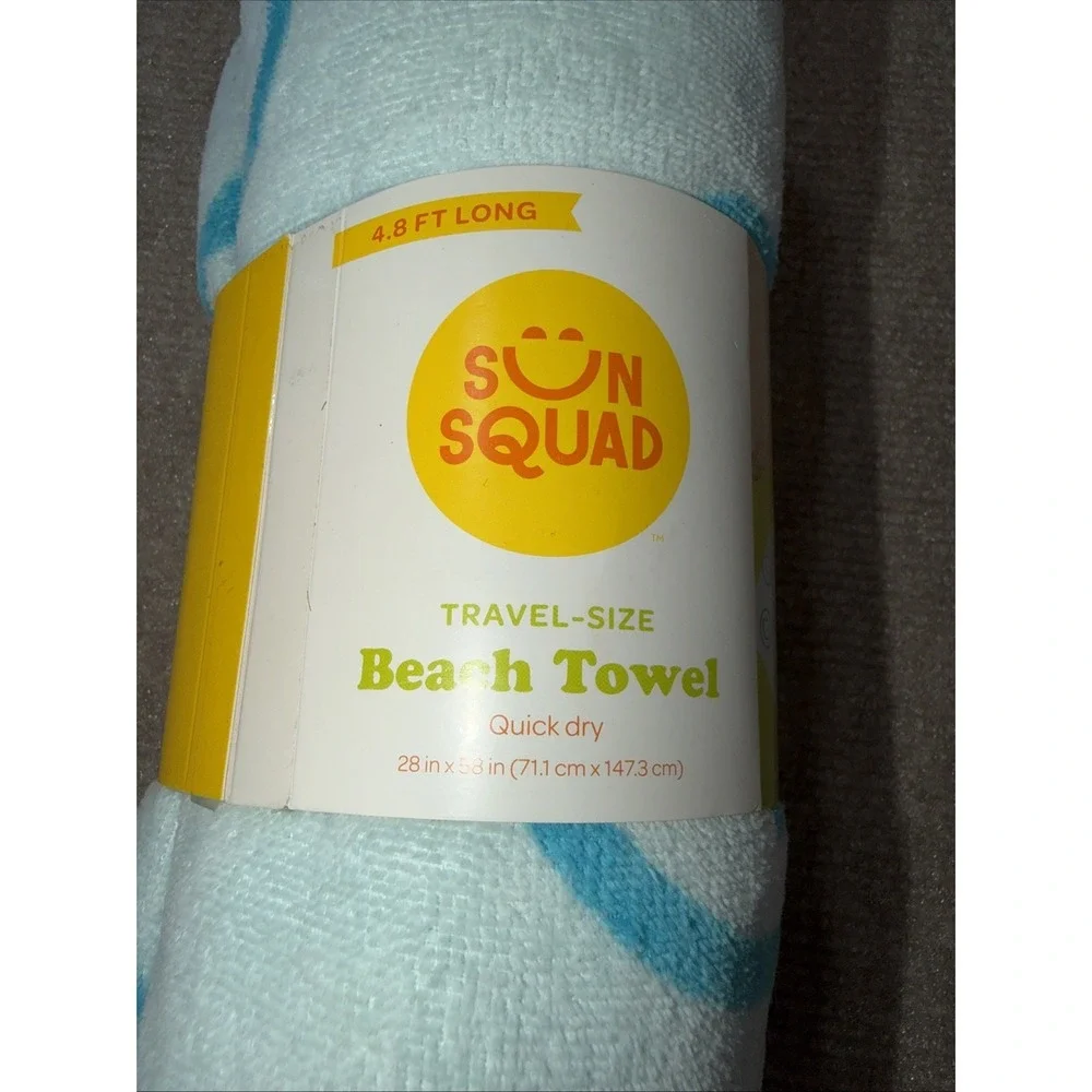 NWT Sun Squad Travel Size Beach Towel 28